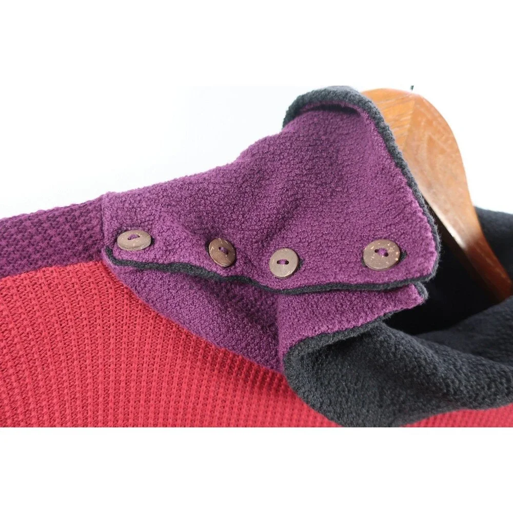 Margaret Winters Art-to-Wear Sweater Colorblock Textured Cotton Multi Artsy L - Picture 7 of 8